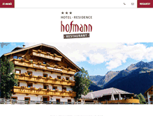 Tablet Screenshot of hotelhofmann.com